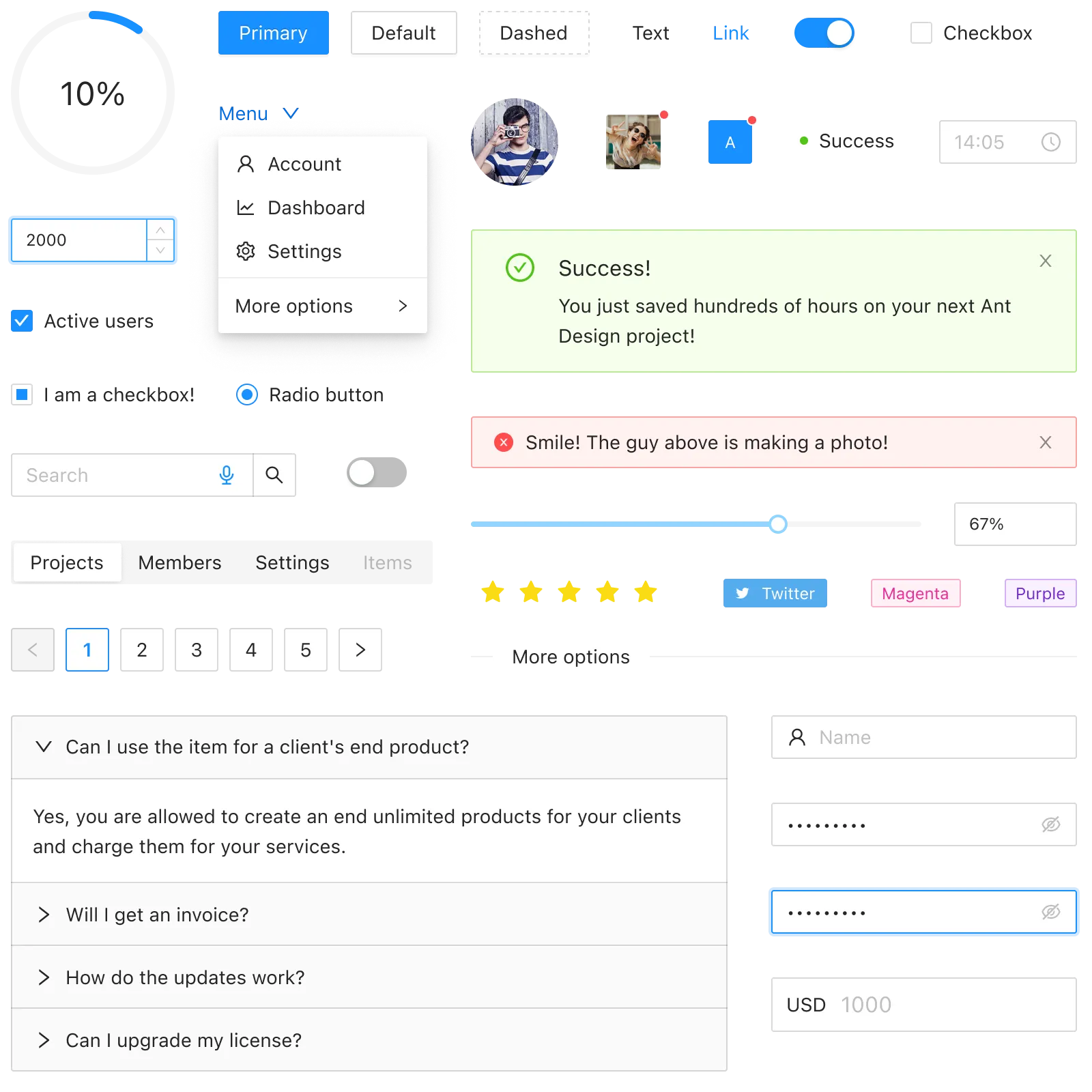 Ant Design System for Figma Components